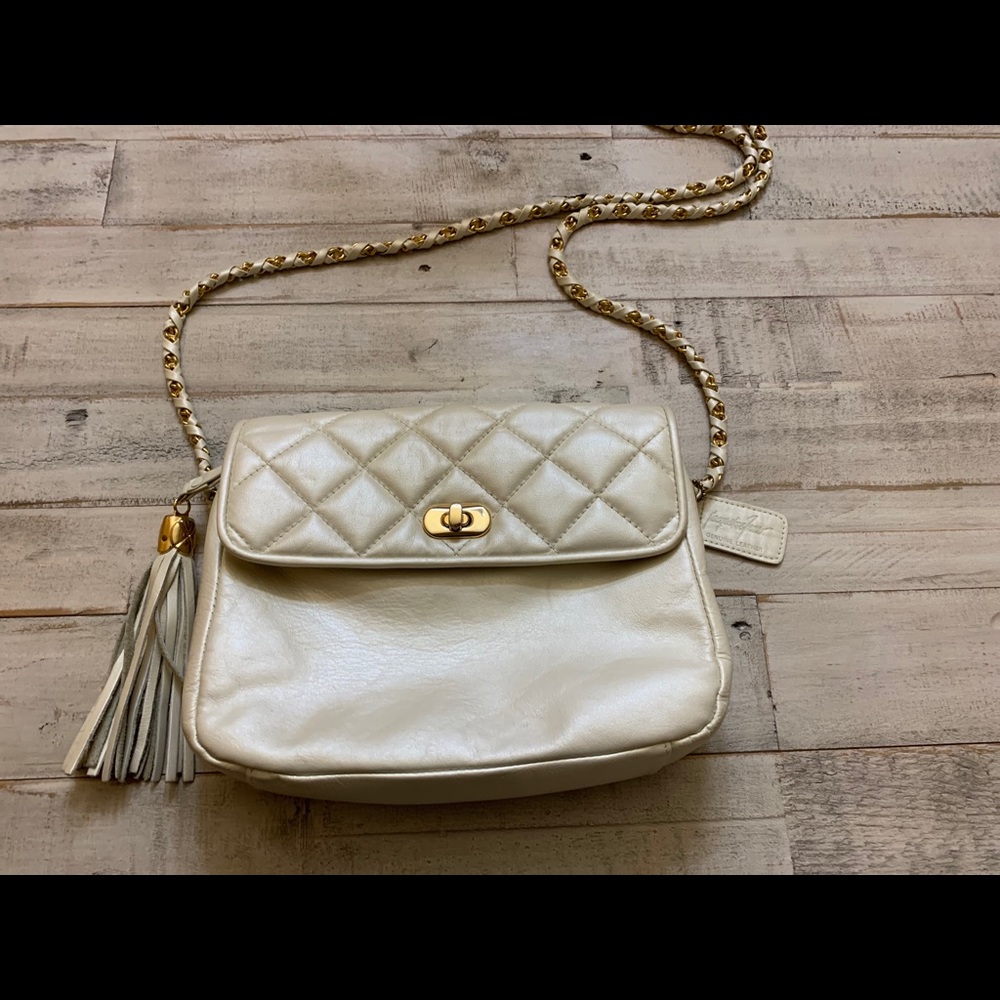 Jacqueline Ferrar Satiny Cream Crossbody